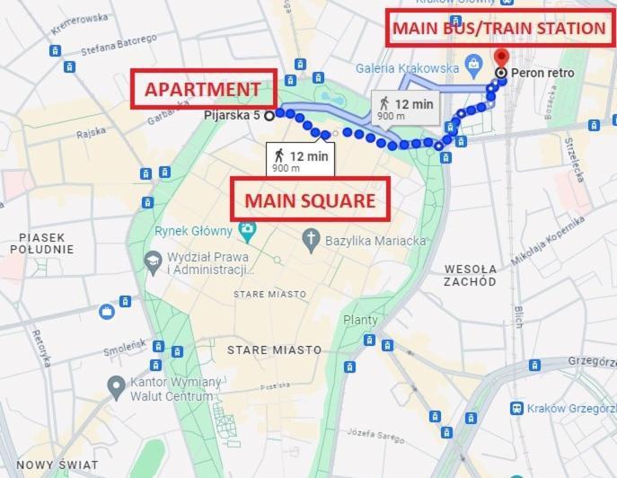 קרקוב Prestige Location Apartments Pijarska Street מראה חיצוני תמונה